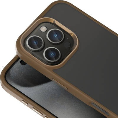 Apple iPhone 16 Pro Max Kılıf M-safe Şarj Özellikli Parlak Kamera Çerçeveli Zore Kost Kapak