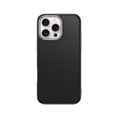 Apple iPhone 16 Pro Max Kılıf M-safe Şarj Özellikli Karbon Fiber Görünümlü Zore Antina Kapak